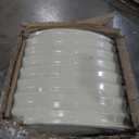 A ANLEOLIFE 2-Pack 4ft x 18 Tall Galvanized Raised Garden Beds Outdoor, Round Metal Planter Box for Planting Vegetables Flowers Herb, Anti-Rust & Easy-Setup, Antique White (41.5ft Tall)