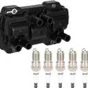 SCITOO 1 ignition coils + 6 iridium Spark Plugs,for Saturn Vue 3.5L 2008-2010,for Pontiac G6 3.5L 2005-2010,for Chevrolet for Silverado 1500 4.3L 2007-2013 UF434 C1521 D591a
