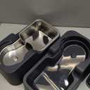 Leefele Automatic 5.4L/1.4Gal Pet Waterer, Automatic Dog Water Dispenser Gravity Stainless Steel Water Feeder, Large Capacity Feeding Bowls for Cats and Medium & Large Sized Dogs (Black, Food+Water)