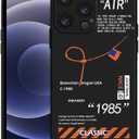 Cool Sports Style Compatible with iPhone 13 Pro Max Case, Slim TPU Creative Black White Letters Design Phone Case with Camera Protection for Men Boys Girls 6.7 inch Black