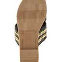 XOXO Women's Melly Flat Sandal (8, Black)