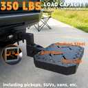 Hitch Step for 2" Hitch Receiver Fits Various SUV Models, with pet Elements