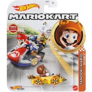 Hot Wheels Mario Kart Tanooki with Bumble V Mattel 2022, GBG25-HDB31
