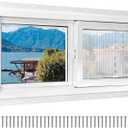 NeatiEase Basement Window, 48" x 24" Heavy Duty Vinyl Sliding Windows with Double Pane Insulated Tempered Glass and Fiberglass Screen for Basement, Bathroom, Garage, Shed, Home Replacement (White)