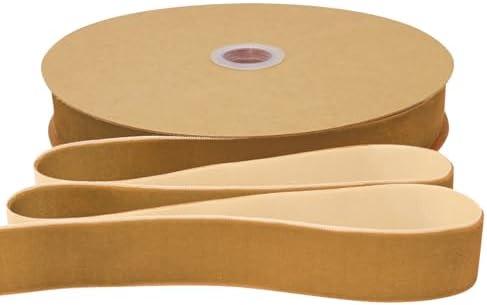 Pack of 2 Simplegoal Khaki Velvet Ribbon 1 Inch × 25 Yards Ribbon for Gift Wrapping Christmas Wreath Bow DIY Sewing Projects