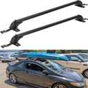 Moclever Universal Car Roof Rack Cross Bars - 165Lbs Capacity, Anti-Theft Lock & Low-Noise Design for Bikes/Kayaks/Cargo (Fits 42.91"-44.88" Rain Gutters)
