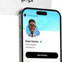 Popl Smart NFC Business Card - Sleek Modern Digital Business Card w/Instant App-Free Sharing - Customizable NFC Cards Compatible w/iPhone & Android (100% Recycled)
