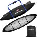 NEVERLAND Kayak Cover 9.3 to 10.5 Feet Waterproof Heavy Duty Kayak Covers for Outdoor Storage UV and Dust Resistant Protection (Black)
