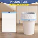 240 Count 2 Gallon Trash Bags Drawstring - Thick Small Garbage Bags Unscented,0.96 Mil White Mini Trash Can Liners,Strong Waste Basket Bags 7.5 Liter for Home Bathroom Office Car