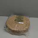 13 in Round Woven Placemats Plate Chargers Set of 10, Boho Farmhouse Rustic Woven Place Mats for Dining Table Decor, Rattan Wicker Table Mats Jute Braided Chargers for Dinner Plates (Natural Color)