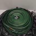Watoo 2025 Sprinkler Hose & Soaker Hose for Yard - 50 FT Reinforced Flat Garden Hose with Holes, Heavy Duty No-Kink Lawn Irrigation Hose (Includes Stakes, High Pressure Spray)