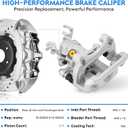 Rear Brake Calipers for Ford Fusion 2006-2012, for Mazda 6 2006-2013, for Lincoln MKZ 2007-2012, Zephyr 2006, for Mercury Milan, Rear Left and Right with Bracket, Replace# 18-B5002 18-B5003, 2-PC