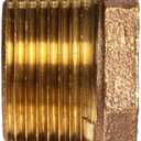 Anderson Metals Brass Threaded Pipe Fitting, Hex Bushing, 1" Male x 3/4" Female