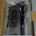 Vinyl Record Player Wireless Turntable with Built-in Speakers and USB Belt-Driven Vintage Phonograph Record Player 3 Speed for Entertainment and Home Decoration Black