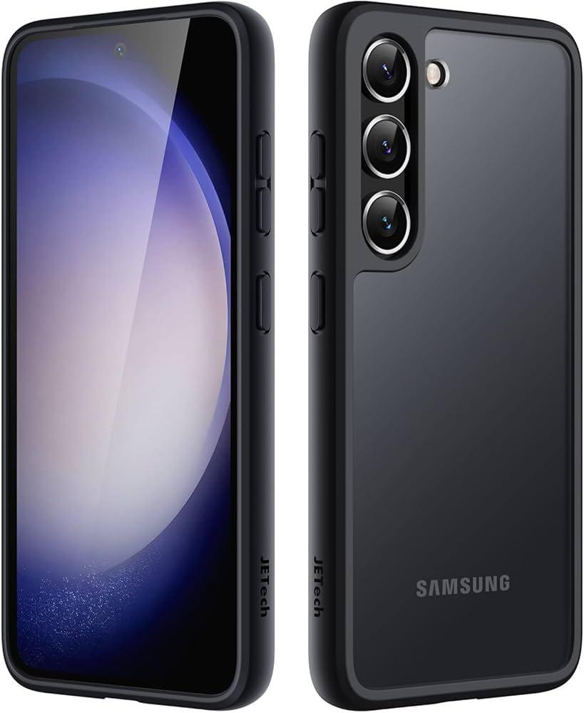 JETech Matte Case for Samsung Galaxy S23+ / S23 Plus 5G 6.6-Inch, Frosted Translucent Back Protective Slim Phone Cover, Anti-Fingerprints (Black)