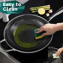 Wok Pan, 13-Inch Stainless Steel Woks & Stir-Fry Pans Nonstick, Wok Pan with Lid for Induction, HybridElectric, Gas, Halogen, All Stoves, Professional PFOA Free Cookware, Dishwasher & Fast Heat