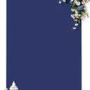 Square Arch Backdrop Cover, 6.6FT x 5.2FT Navy Blue Stretchy Spandex Fitted Square Arch Stand Cover for Birthday Party Wedding Ceremony Banquet Photo Decoration