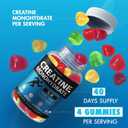 2 x Creatine Monohydrate Gummies - Clean Creatine for Women Men for Muscle Strength, Improving Endurance & Post Workout Recovery - Creatine Supplement Mixed Fruit Flavors (160 Gummies) (EXP 03/18/27)