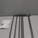 Bathroom Towel Rack with Towel Bar and Hooks 23.6 in Foldable Towel Shelf Wall Mounted Lavatory Towel Organizer Modern Gray Finish