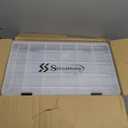 Sougayilang Fishing Tackle Boxes - 3600 3700 Plastic Storage Organizer Box with Removable Dividers - Fishing Tackle Storage - 4 Packs Transparent Tackle Trays (Four 3700 (Tray Size: 14"x8.7"x1.8"))