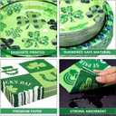 180PCS St. Patrick's Day Party Supplies - Shamrock Paper Plates & Napkins Kit for Happy St. Patrick's Day Decorations, Includes Dinner & Dessert Plates