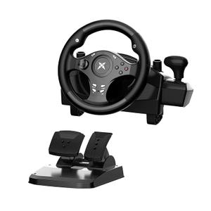DOYO Racing Wheel - Gaming Steering Wheel for PC, 270 Degree Driving Simulator Race Xbox Steering Wheel and Pedals with Dual Vibration for PC, PS4, Xbox One, Xbox Series X|S, PS3, Switch, Android