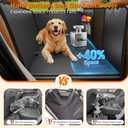 URPOWER Hard Bottom Dog Car Seat Cover for Pets 100% Waterproof Seat Cover Hammock 600D Heavy Duty Scratch Proof Nonslip Durable Back Seat Covers for Cars Trucks and SUVs