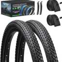 26 Inch Bike Tires Replacement 2-Pack 26x2.125 Bike Tire with Anti-Stab Weave, Folding Mountain Bicycle Tires and Tubes