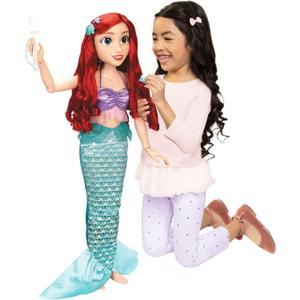Disney Princess Ariel Doll Playdate 32 Tall & Poseable, My Size Articulated Doll in Mermaid Outfit, Comes with Dinglehopper to Comb Her Long Red Hair, and Seashell Hair Pins