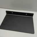 Danpoo Small Floating Shelf for Wall Storage, Mini Display Shelf for Collectibles, Metal Wall Shelf for Bathroom/Living Room/Kitchen/Bedroom(Black, 8")