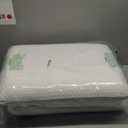 DUMOS Memory Foam Pillows for Sleeping 2 Pack, Bed Pillows for Adults with Washable Cover and Breathable Mesh, Gel Cooling Pillow for Back and Side Sleeper Support, White