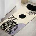 Boho Bathroom Runner Rug Non Slip, Large Long Bathroom Rugs Cute Bath Mat for Bedroom Hallway, Soft Washable Absorbent Shower Rug