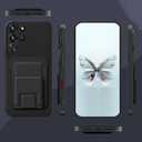 Compatible for ZTE Nubia Red Magic 10 Pro/10 Pro+/10S Pro/10S Pro+ Phone Case Folding Card Holder/Slots Kickstand/Stand Wallet Silicone Protective Cover Case - Black