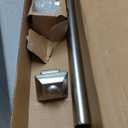 Ivilon Drapery Treatment Window Curtain Rod - Square Design 1 1/8 Rod. 72 to 144 Inch. Satin Nickel