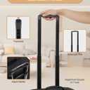 Relavel Rolling Makeup Case, Professional Makeup Artist Bag Extra Large Makeup Train Case Cosmetology Case on Wheels Cosmetic Brush Organizer Box with 4 Clear Set Bags, 360° Spinner Wheels, Black