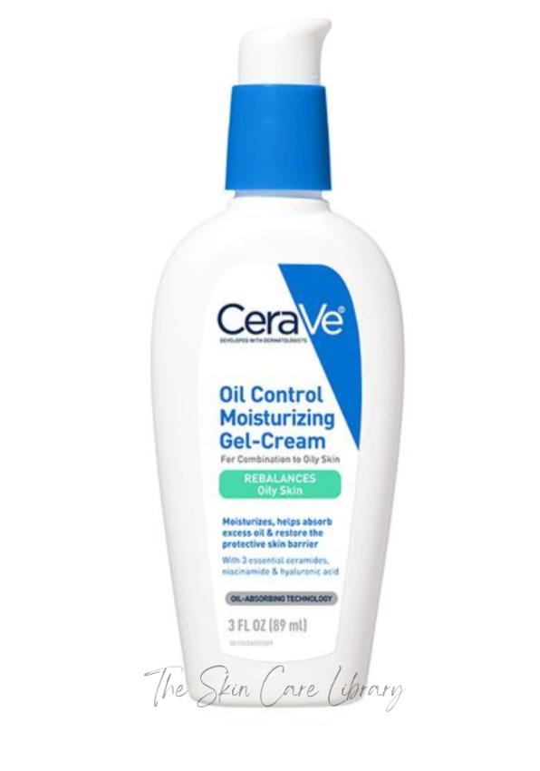 CeraVe Oil Control Moisturizing Gel-Cream, Face Moisturizer for Oily Skin, Niacinamide, Hyaluronic Acid & Oil Absorbing Technology To Rebalance Oily Skin, Non-Comedogenic, Fragrance Free & Oil-Free