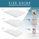 4.5 Inch Memory Foam Sofa Bed Replacement Mattress for Full Size Sleeper | Oeko-TEX| CertiPUR-US Certified | Washable Cover(Sofa Not Included)