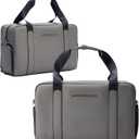 The FTL Lite Mens Gym to Office Bag - 17L Briefcase Gym Bag Hybrid with Shoe Compartment & 16" Laptop Sleeve - Executive Daily Carry & Overnight Duffel for Athletic Business Pros - Gray