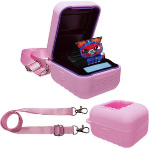Silicone Cover Case for Bitzee Interactive Toy Digital Pet and Case, Protective Skin Sleeve for Bitzee Virtual Electronic Pets Accessories (for Original 15 Animals) (Pink)
