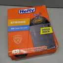 Hefty Strong Extra Large Trash Bags, Black, 33 Gallon, 48 Count