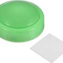 MECCANIXITY Touch Tap Light LED Push Night Light AAA Battery Powered 3.8inch for Closet Cabinet Stair Camping Green Pack of 3