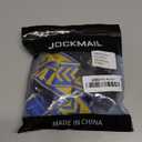 Mens Harness Sport Shoulder Strap with Jock Strap Fitness One-piece Harness with Jockstrap Bodysuit (Medium, Blue)