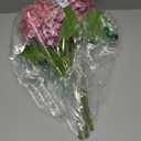 LINSIE 4 Pcs Artificial Hydrangea Silk Flowers with Stems, 19.7" Rose Pink Faux Hydrangeas Bouquet, 240 Petals, Suitable for Shady Places & Waterproof Fake Flower for Outdoor Wedding Home Decor