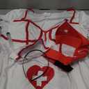 Spooktacular Creations Women Plus Size Halloween Costumes, White Nurse Heartbreaker Dress Costume Set for Adult Halloween Parties, XXL