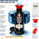 1HP 15000 GPH Pond Aerator Fountain Pump with Timer