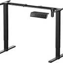 ErGear Electric Standing Desk Legs, 4 Memory Height Settings Height Adjustable Desk Frame, Sit Stand Table Legs Up to 47.2", Ergonomic Stand up Converter Base Workstation, Black Frame Only