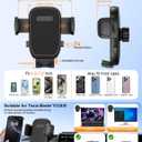 bokilino Tesla Phone Mount, 360 Adjustable Universal Tesla Model Y Accessories, Phone Holders for Your car for Tesla Model 3/Y/S/X/Cybertruck Screen, Non-Adhesive for Car Phone Holder Fits All Phone