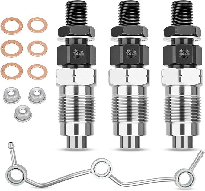 16001-53900 Fuel Injectors & Fuel Return Overflow Pipe Fit for Kubota D722 D782 D902 Replaces 1600153900, 1G962-42500