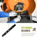 Mulching Blade Replaces 580244001 580244002 Mower Blade for Husqvarna 22 inch Deck HU550F HU550FH HU675FE HU725E HU725FH HU775H LC 356AWD