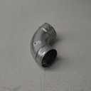 4" Inch 90 Degree Galvanized Steel Duct Elbow - Pressed Industrial Connector Bend - Ventilation Pipe Fitting - Dryer, Exhaust, Extractor Hood Air Inlet, Outlet Pipe Joint